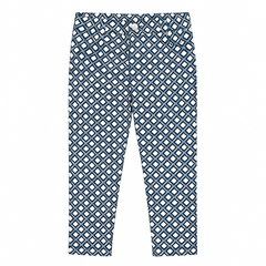 Baby Girl Blue Checkered Capri