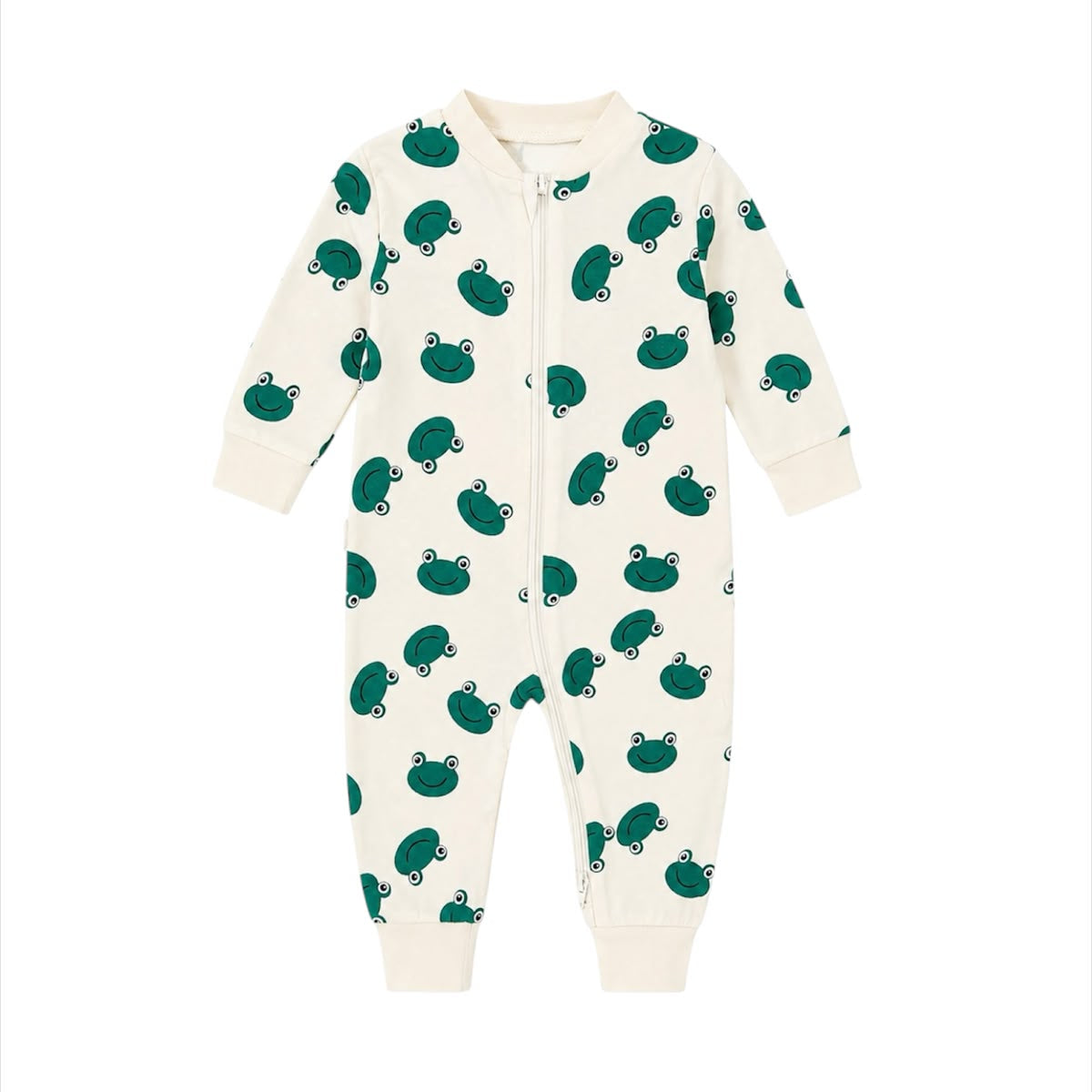 Baby Boy Open Feet Romper