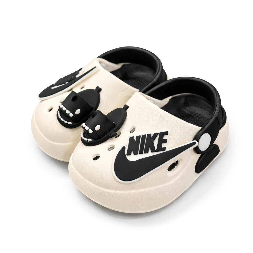 Baby Boy White Nike Clogs