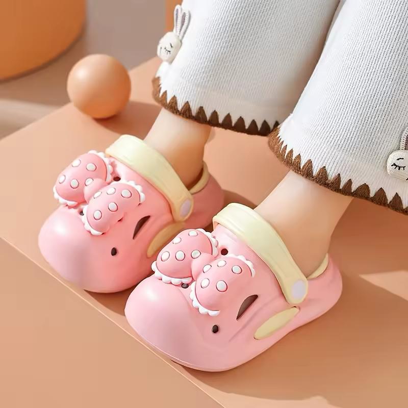 Adorable Bowknot Clogs for Baby Girls