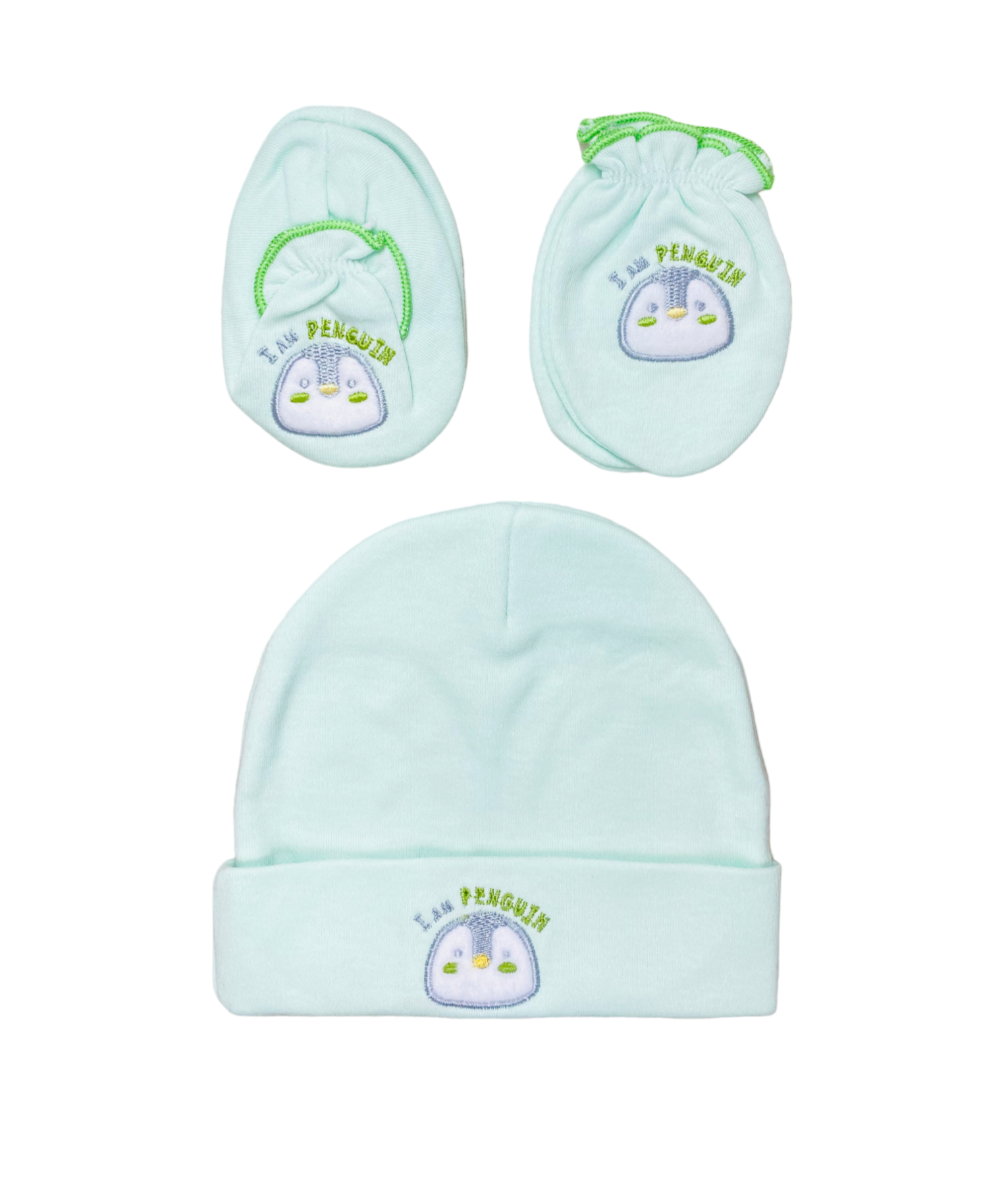 Baby Penguin Cap Set