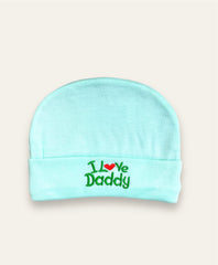 Baby Cap-I love Daddy Green