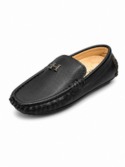 Baby Boy Black Loafers