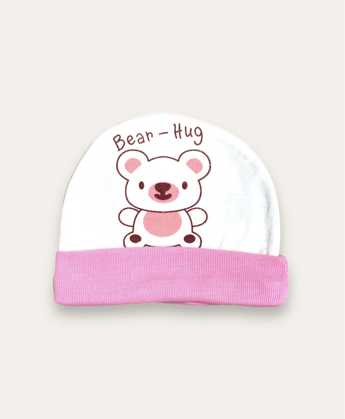 Baby Cap - Pink Bear Hug