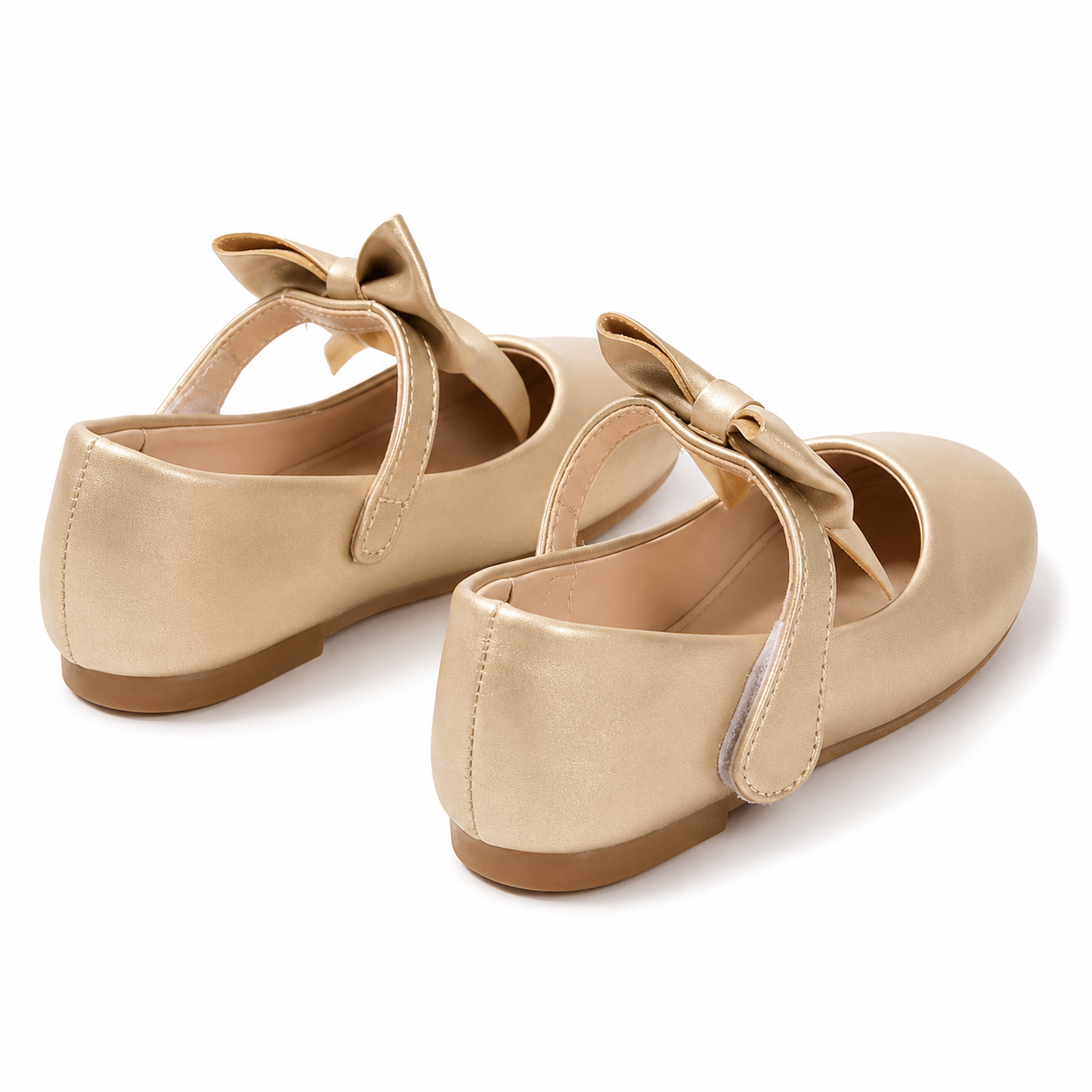 Baby Girl Golden Bow Pumps