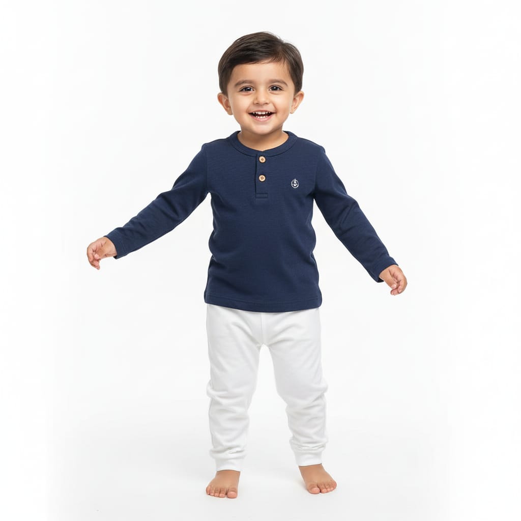 Blue Full Sleeves T-Shirt