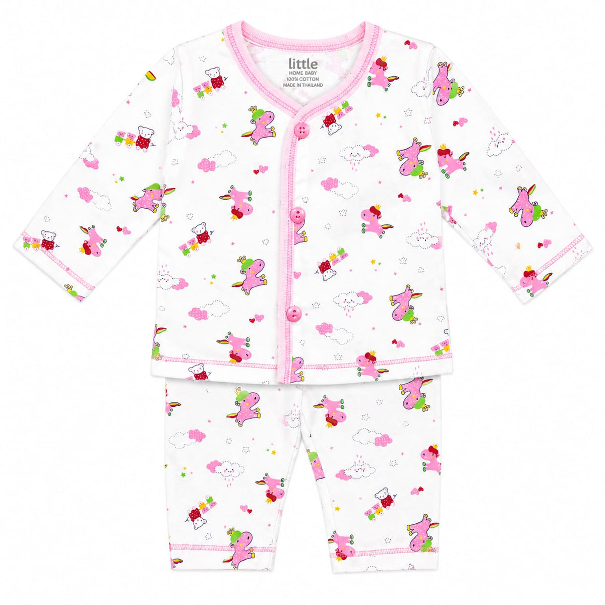 Premium Cotton Newborn Pajama Set – Soft & Breathable Baby Suit