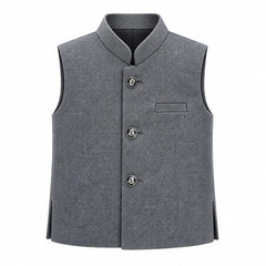 Baby Boy Grey Waistcoat For Kurta Trouser
