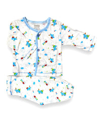 Blue Unicorn Newborn Pajama Suit / Night Suit