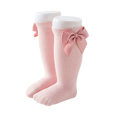 Long Socks with Pink Bow