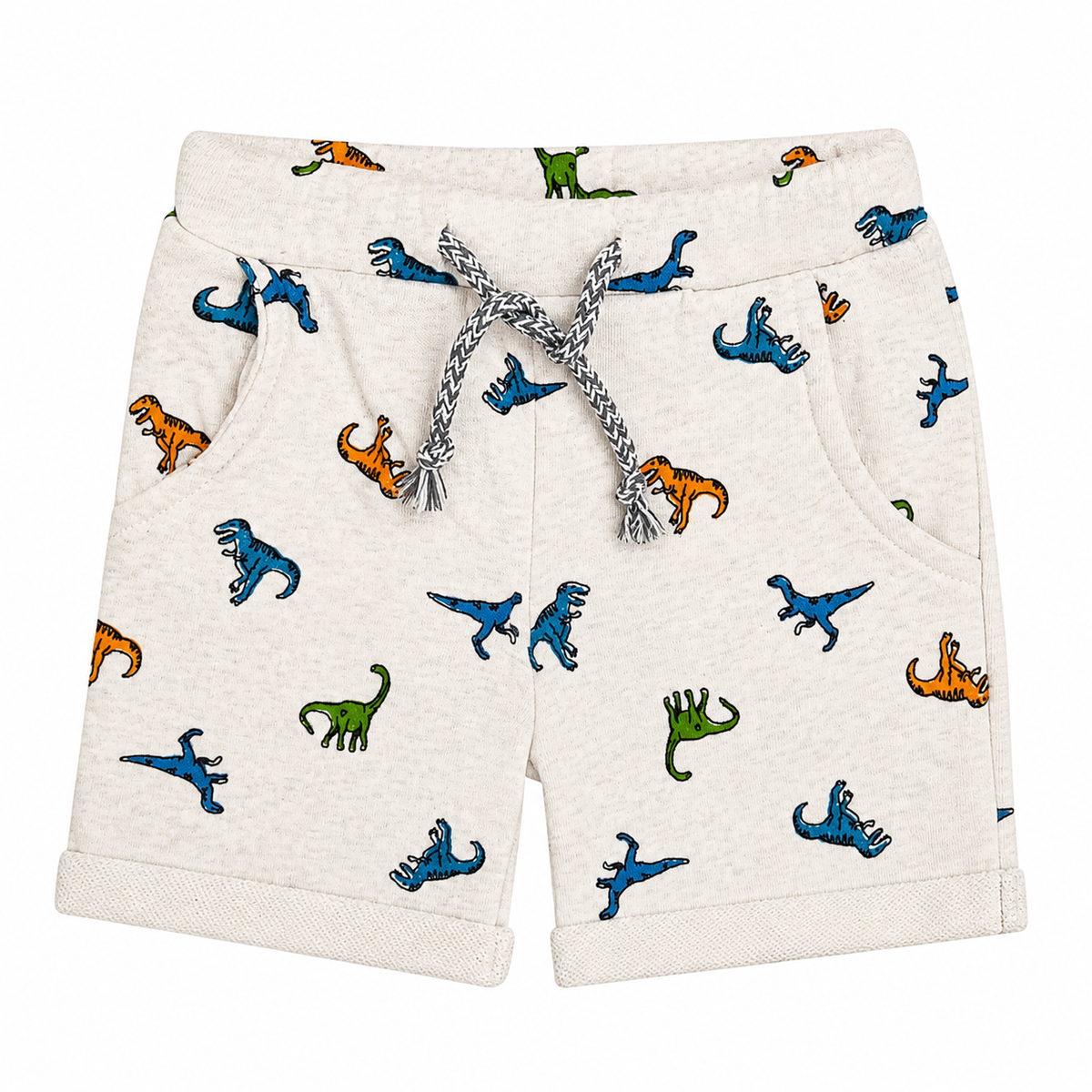Round Lastic Dino Shorts