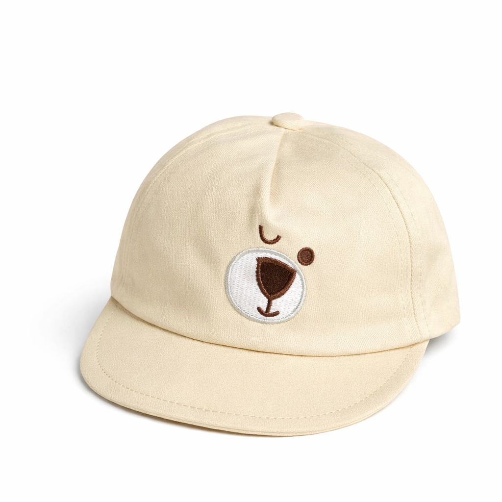 Baby Yellow Cotton P Cap for Kids