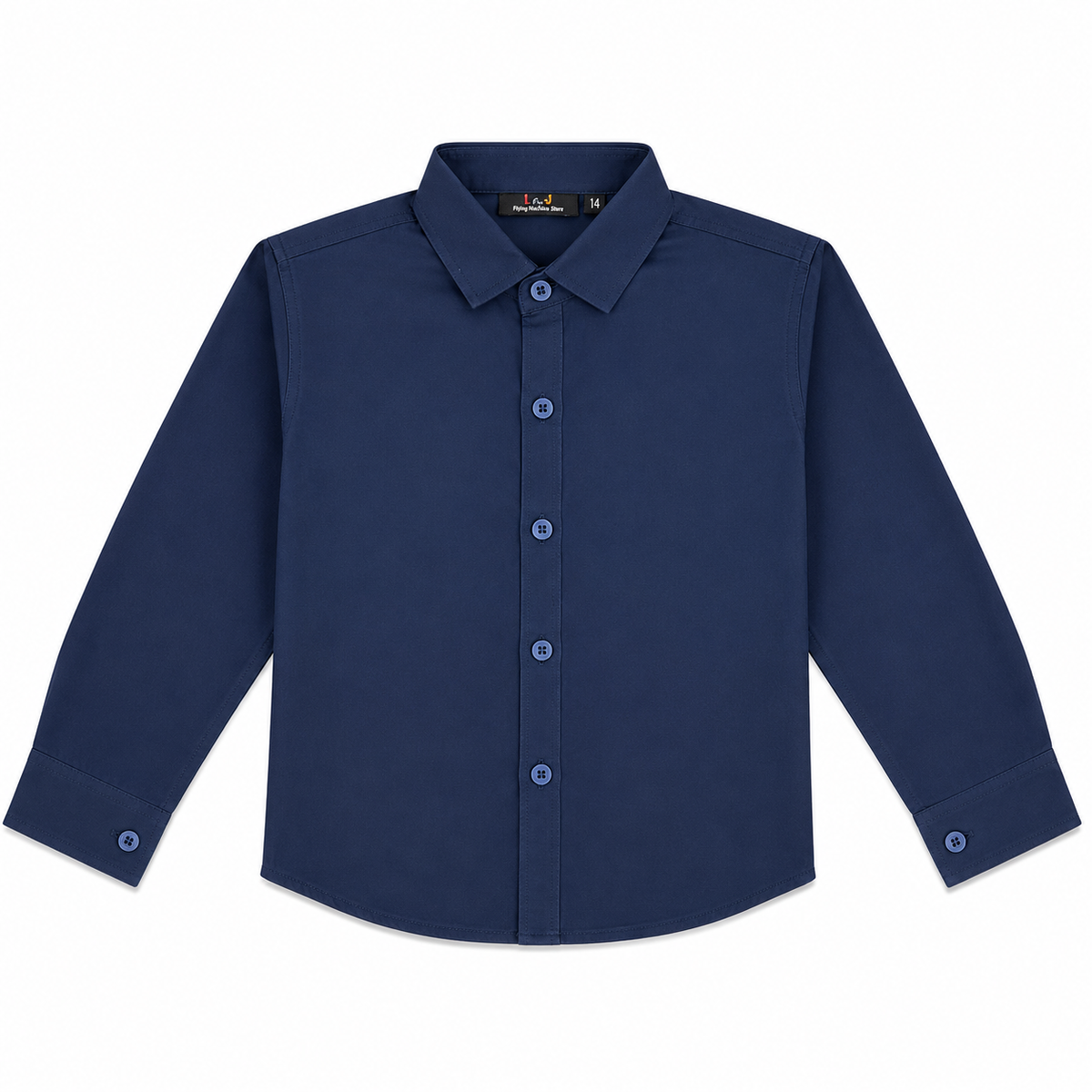 Plain Navy Blue Formal Shirt