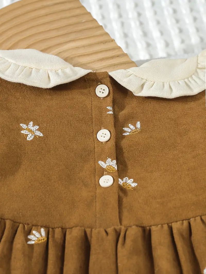 Baby Girl Brown Floral Frock