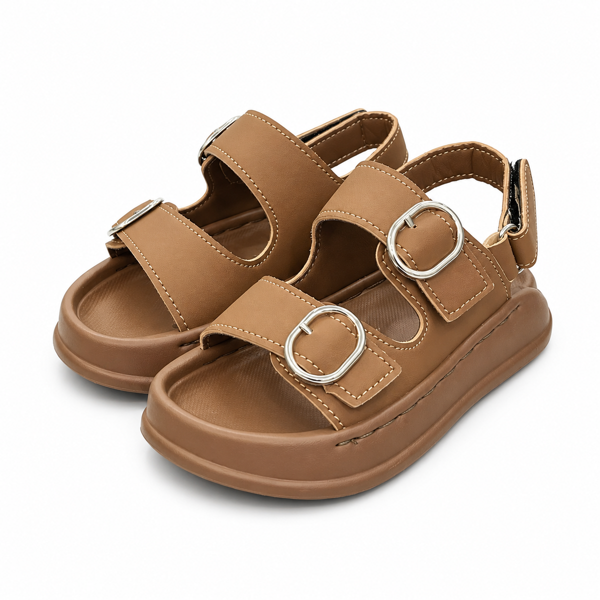 Baby Boy Brown Strap Sandals