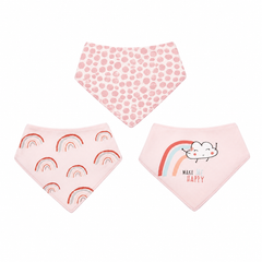 3PK Rainbow Bandana Bib