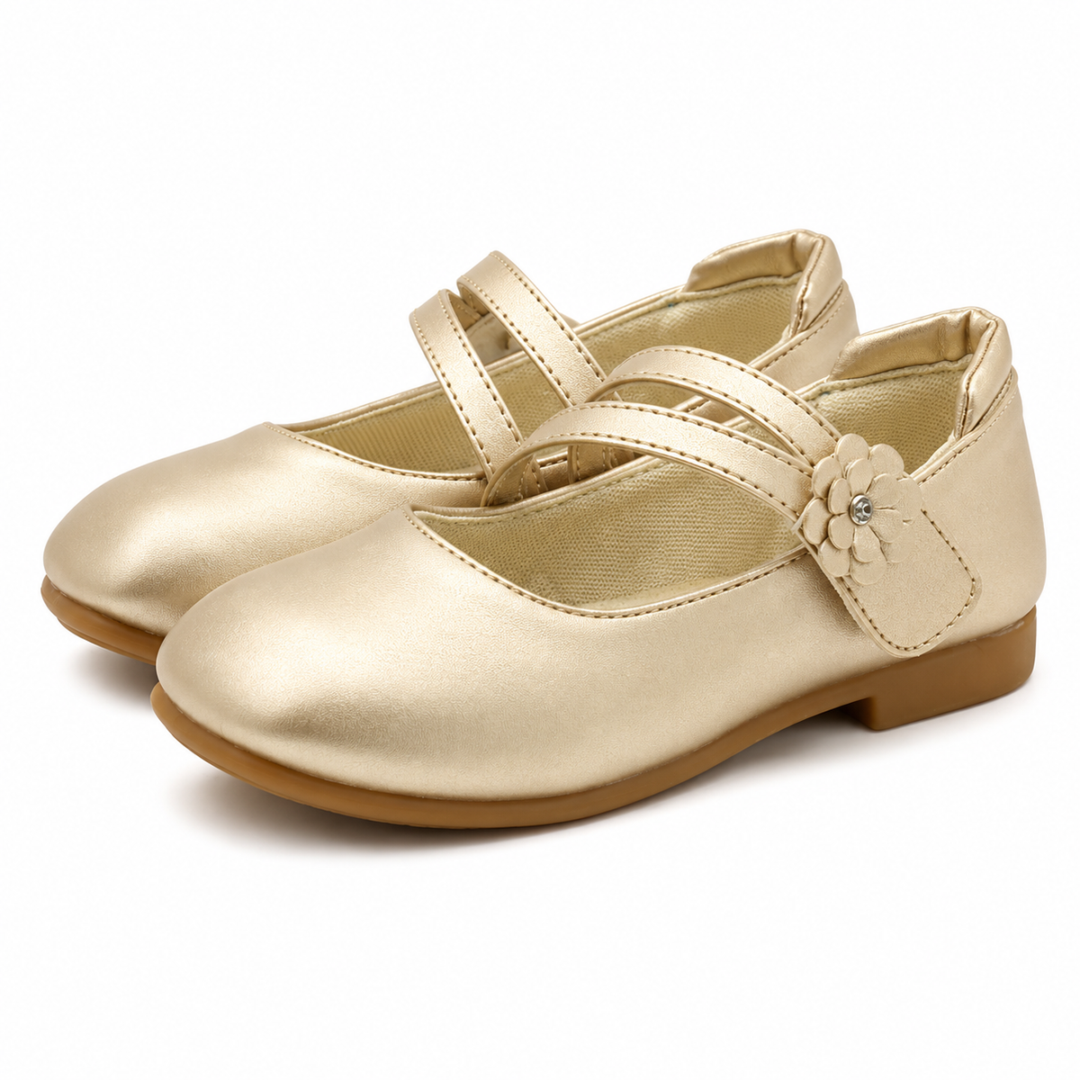 Golden Flower Pumps