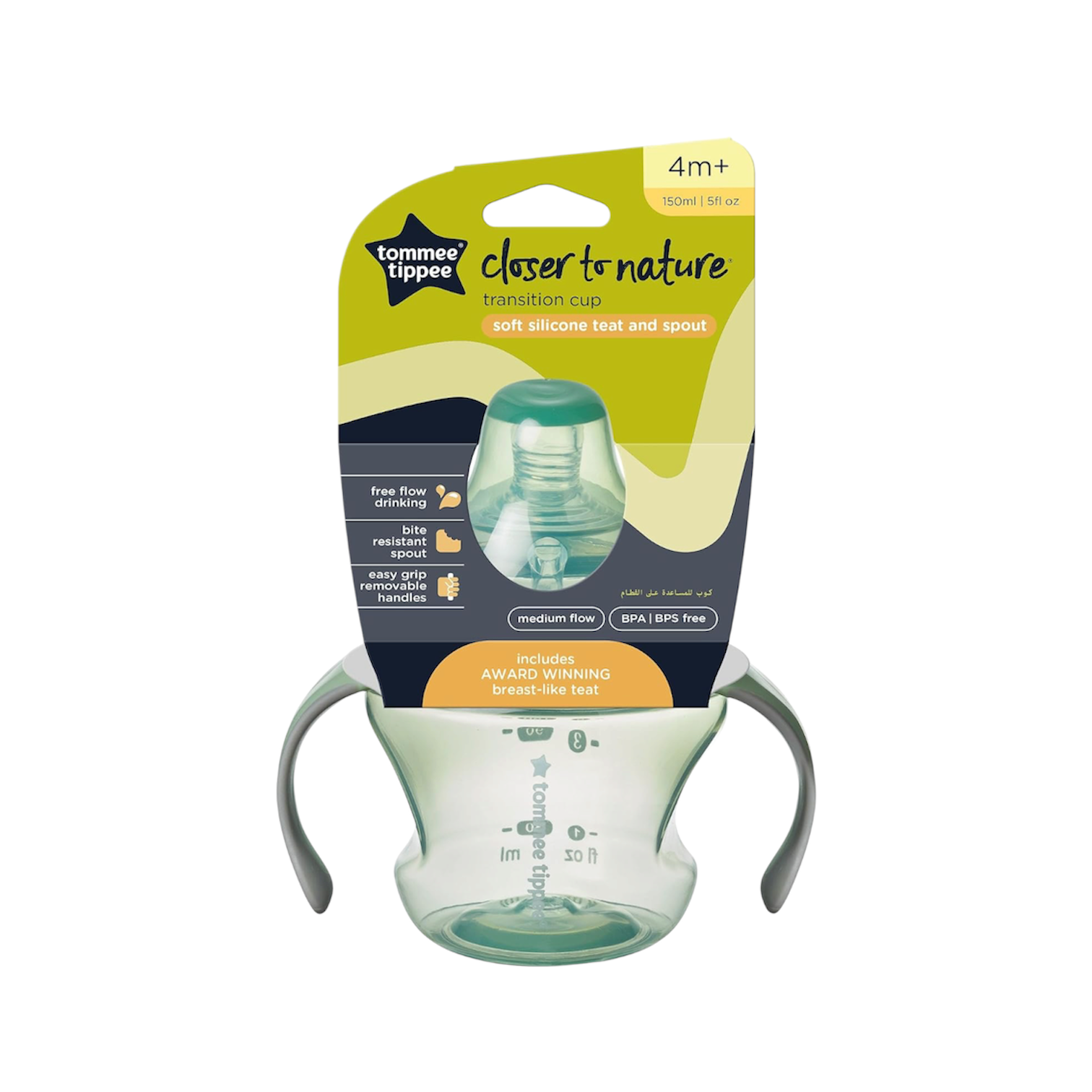 TT CTN TRANSITION CUP SOFT SPOUT 150ML 4M+