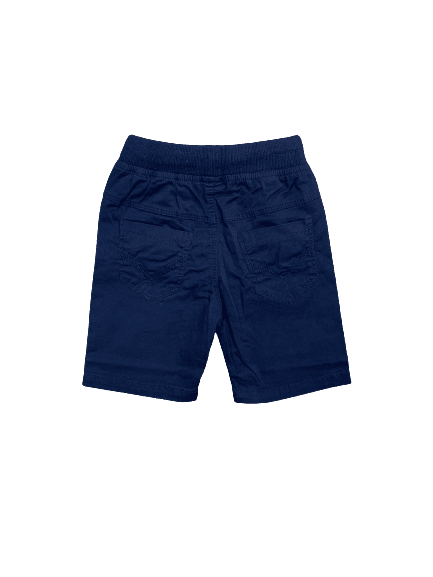 Cotton RE Shorts/ Round Lastic/ Navy Blue/ 2-7yrs