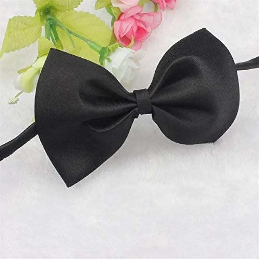 Black Bow Tie Elastic