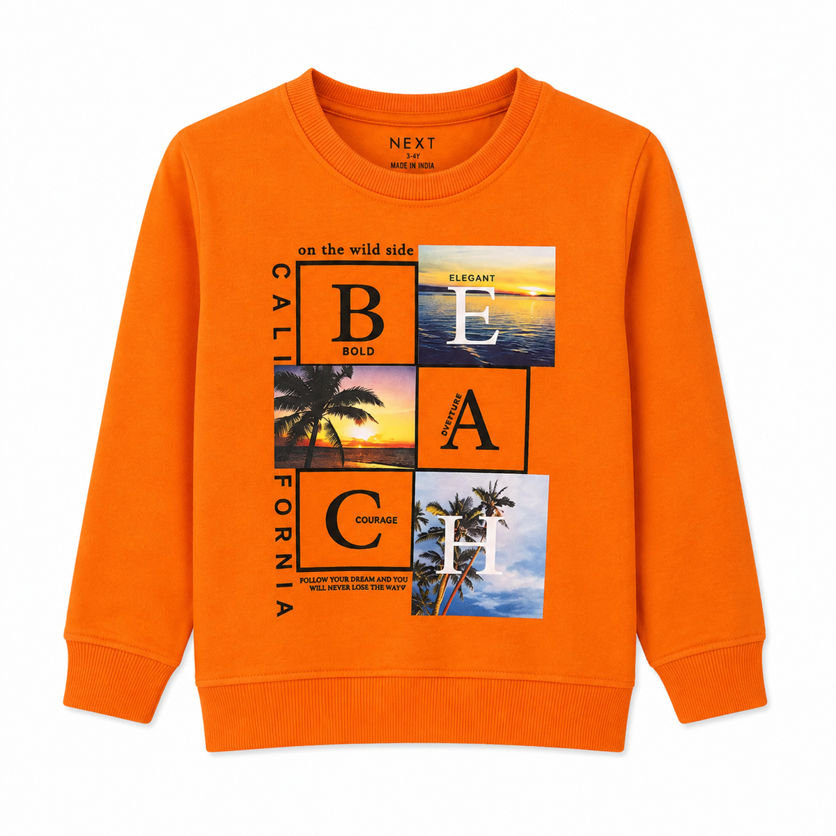 Baby Boy Orange Sweat T-Shirt