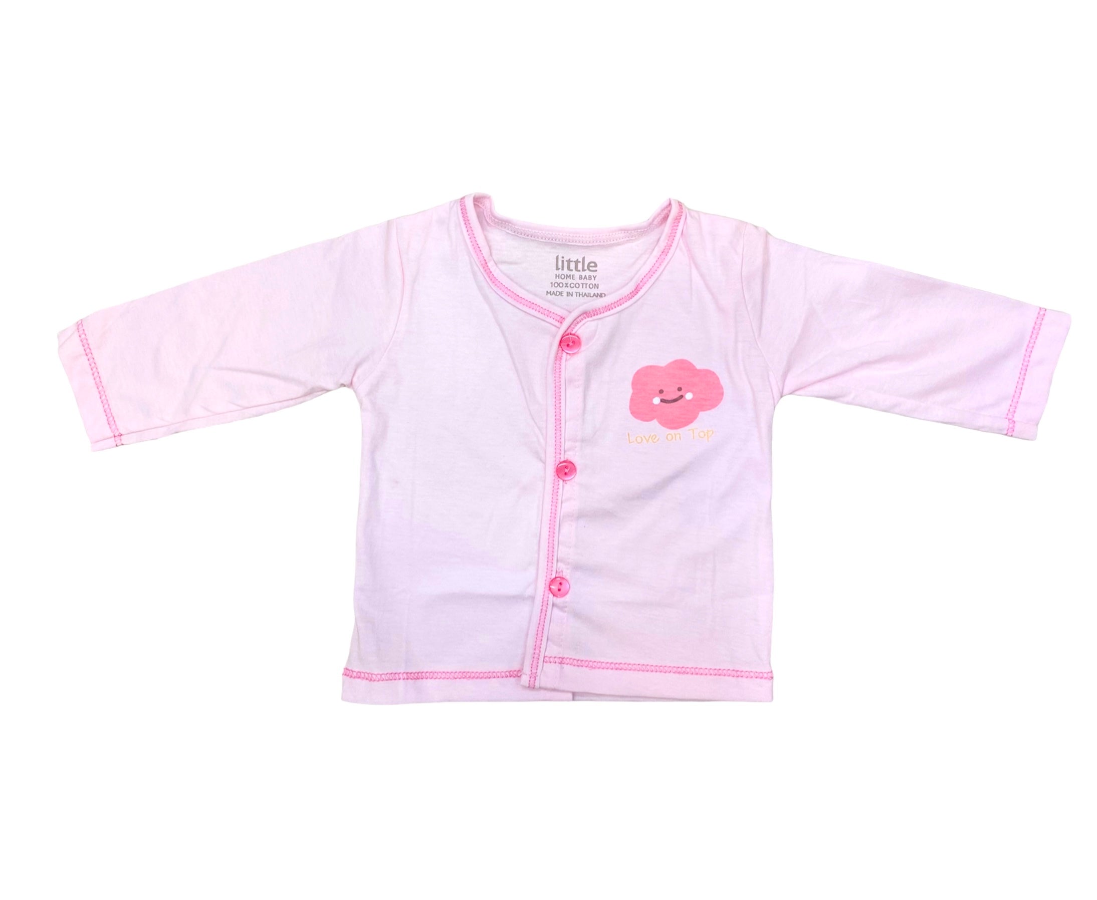 PinkI Love Mom Newborn Pajama Suit / Night Suit