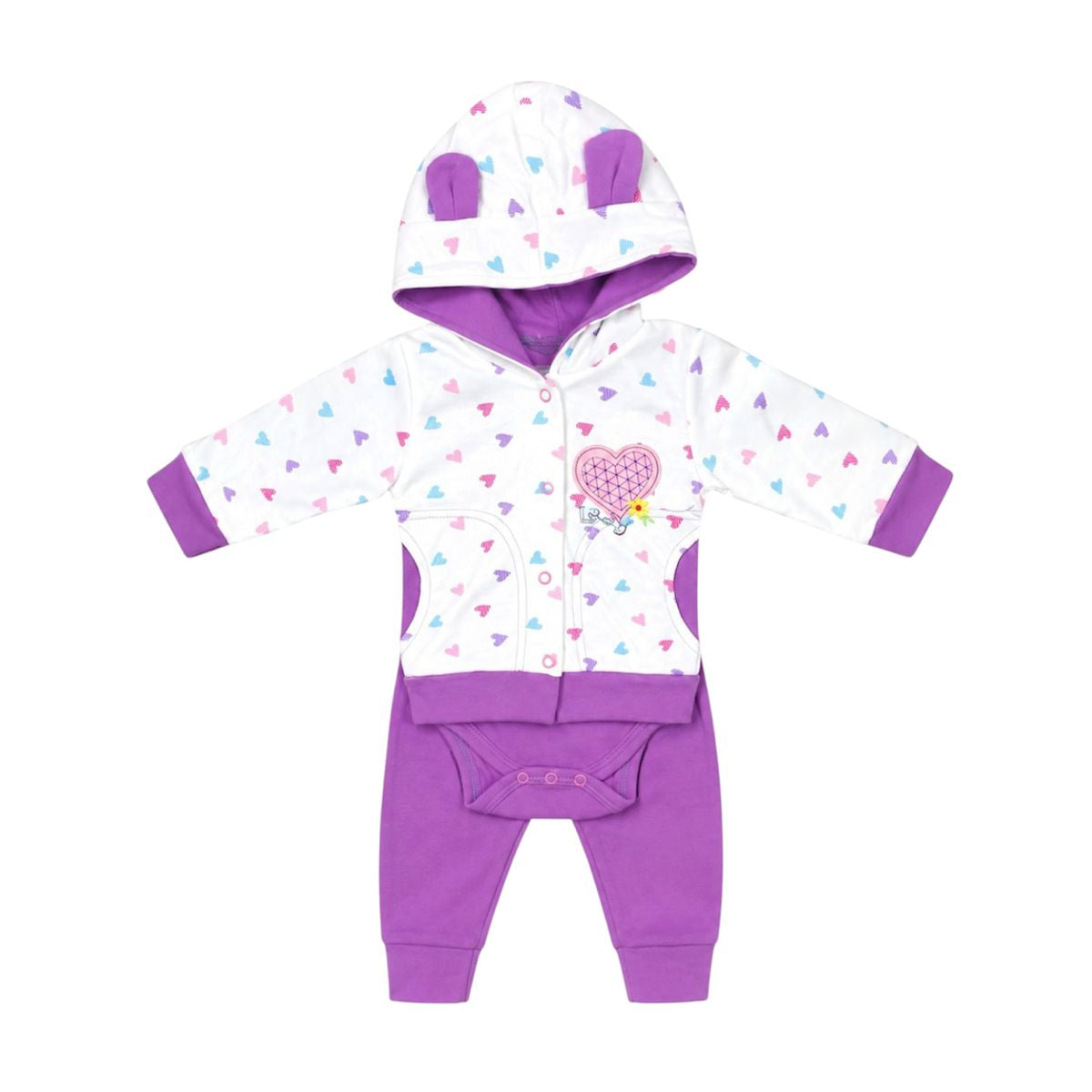 3PC Hearts Suit