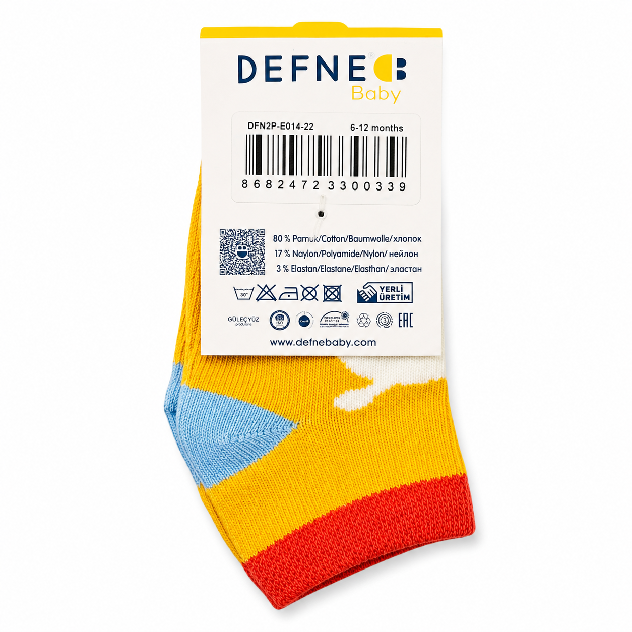 Baby Ankle Trainer Socks – 2 Pair Pack