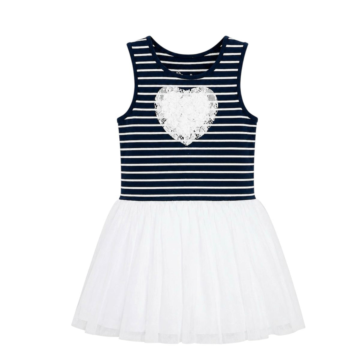 Baby Girl White Heart Frock