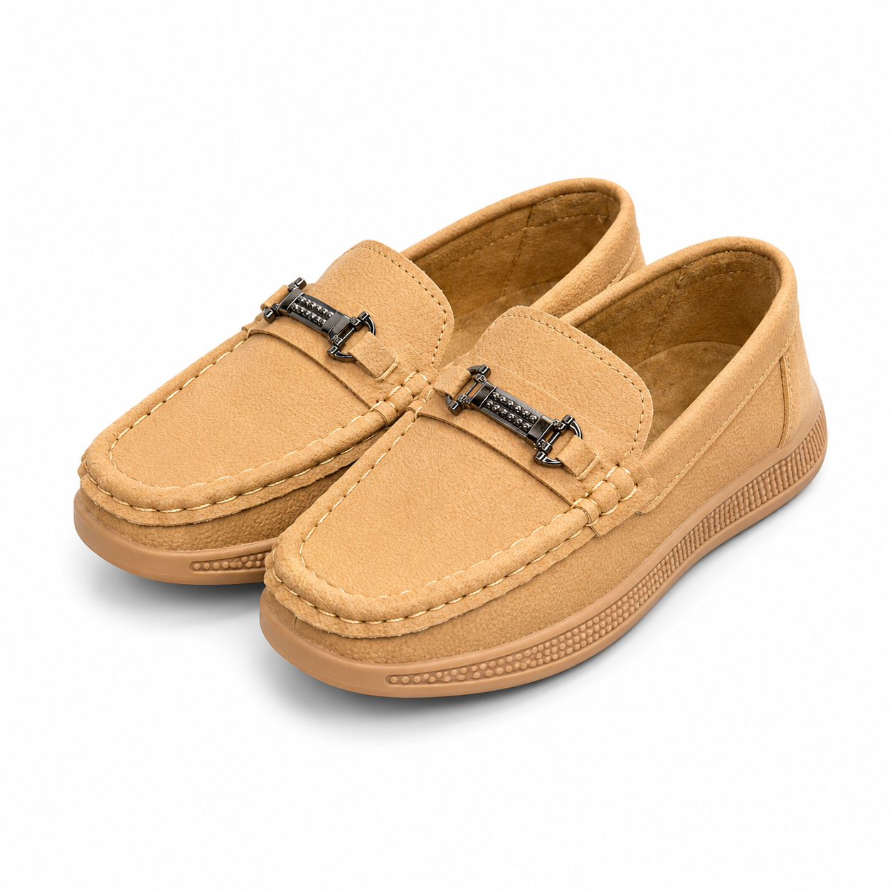 Baby Boy Off White Loafers Shoes – Soft Sole Party Wear