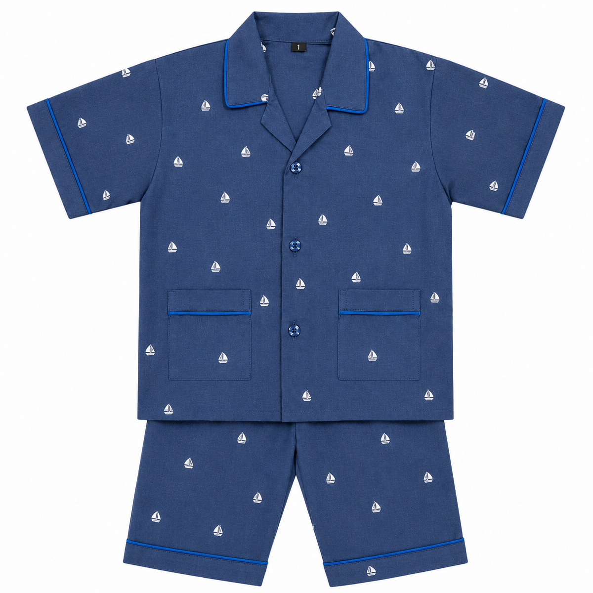 Baby Boy Half Sleeves Cotton Night Suit