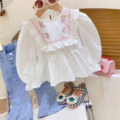 2PC Baby Girl Denim Suit