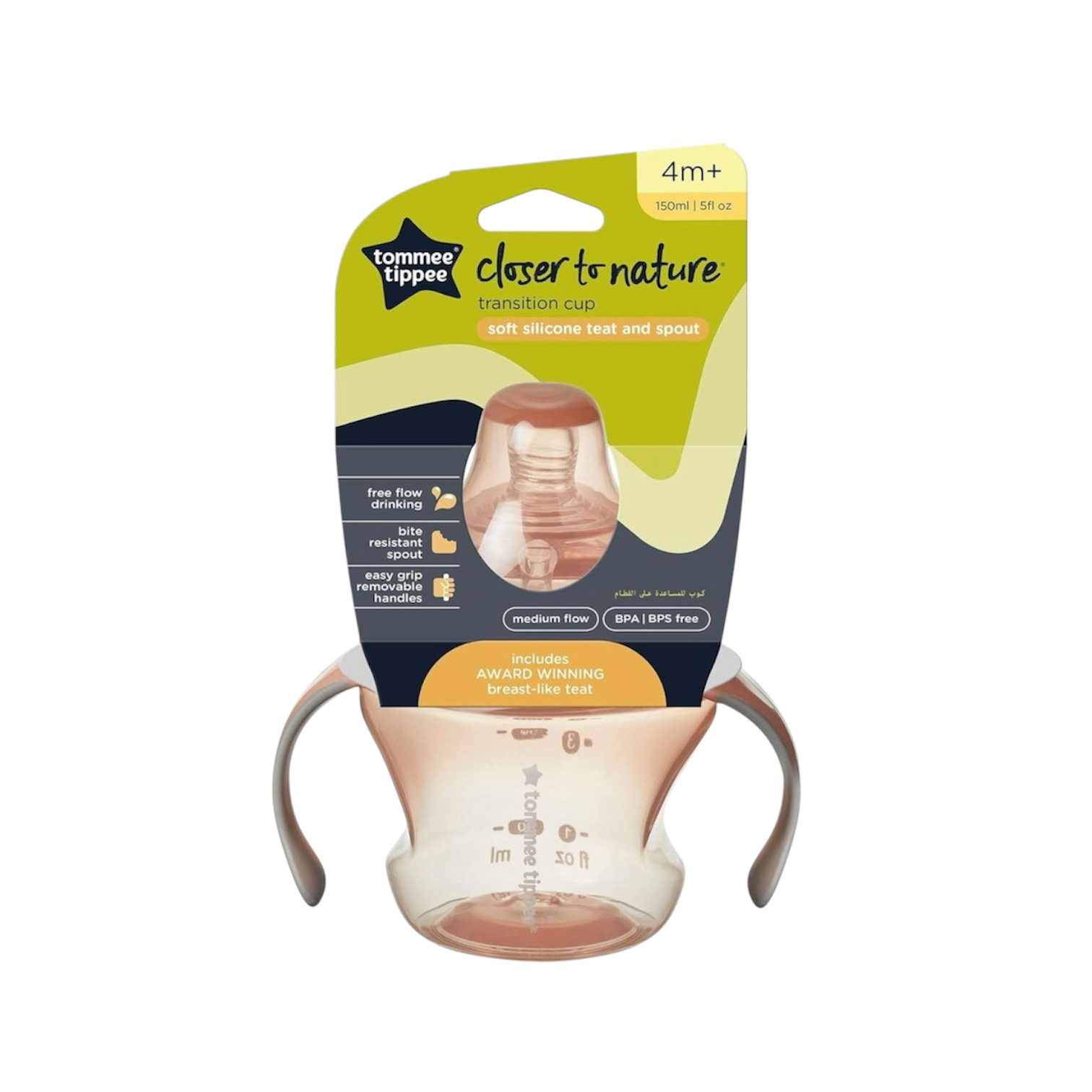TT CTN TRANSITION CUP SOFT SPOUT 150ML 4M+