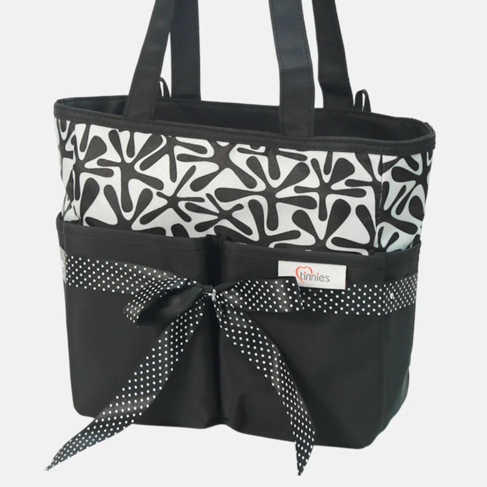 TINNIES DIAPER BAG – BLACK SMART & SPACIOUS