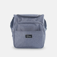 BABY DIAPER BAG PACK MINIMAL TEXTURED BLUE