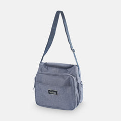 BABY DIAPER BAG PACK MINIMAL TEXTURED BLUE