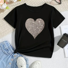 Black Round Neck T-Shirt