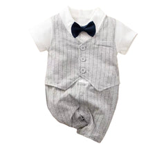 Baby Boy Bow Formal Romper