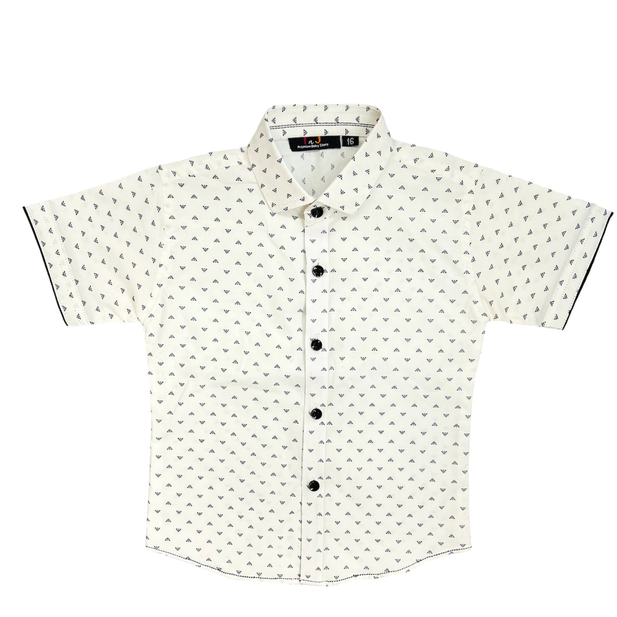 Boys white half Sleeves shirt