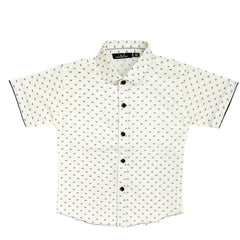 Boys white half Sleeves shirt