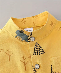 2PC Yellow Safari Suit