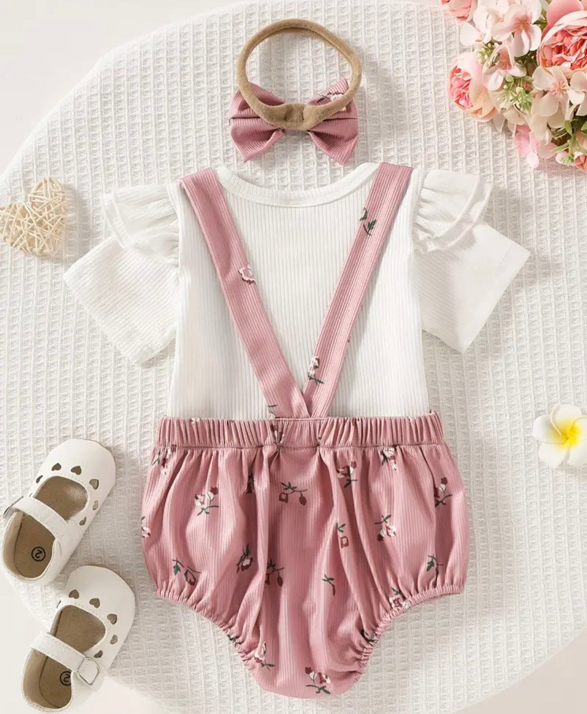 3PC Floral Print Body Suit