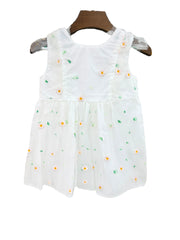 Baby Girl White Flower Frock