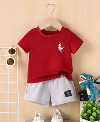 2PC Red Dino Suit