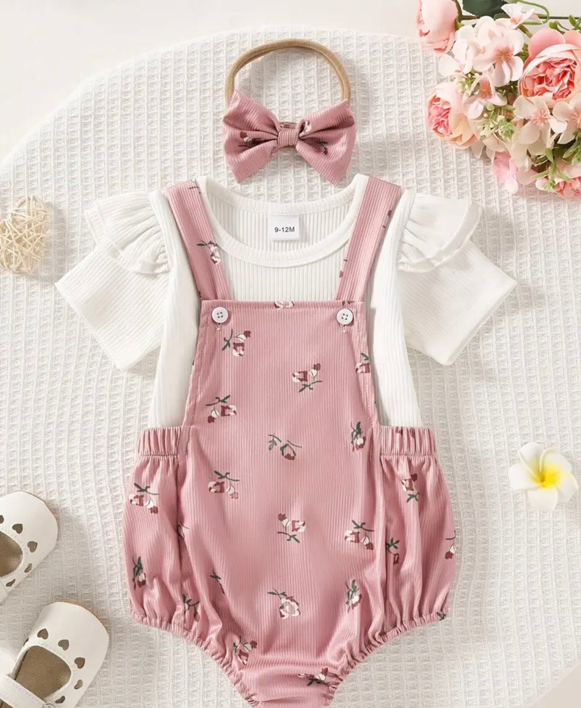 3PC Floral Print Body Suit