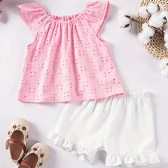 2PC Flutter Sleeve Top & Short