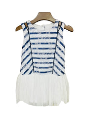 Blue Stripes Baby Girl Frock