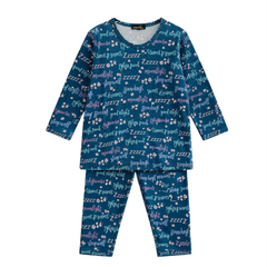 Baby Girl Round Neck Pajama Night Suit