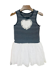 Baby Girl White Heart Frock