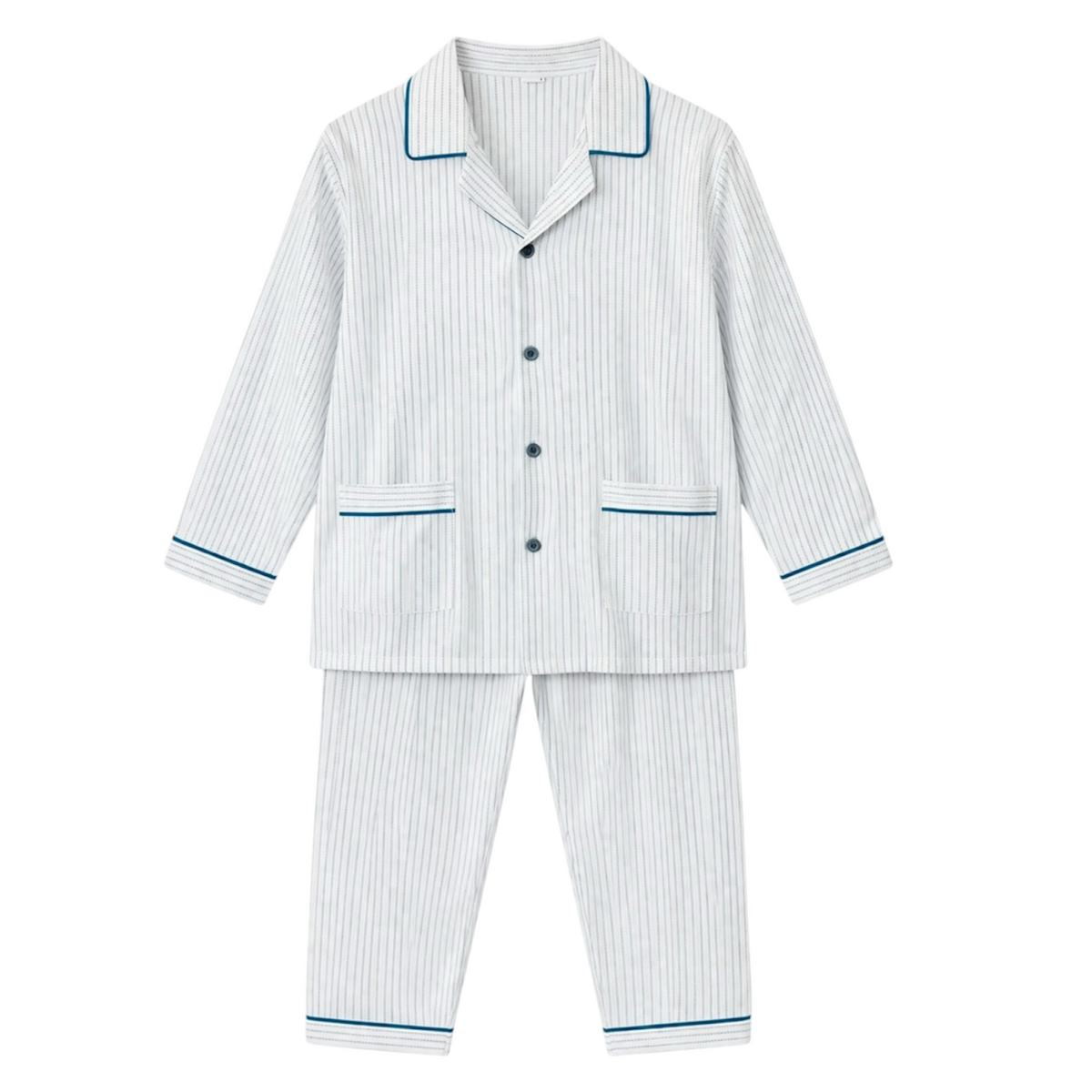Green Stripes Cotton Night Suit